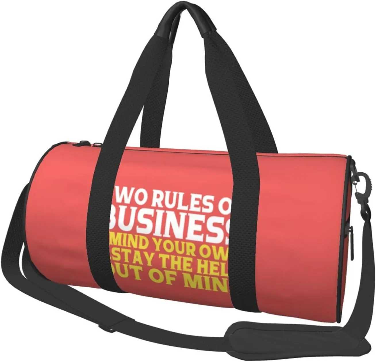 Two Rules Of Business, Mind Your Own Duffel Bag Gym Bag Travel Sports Tote Large Foldable Beach Swim Yoga5
