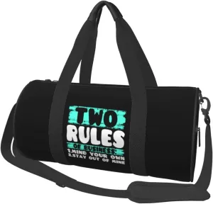 Two Rules Of Business, Mind Your Own Duffel Bag Gym Bag Travel Sports Tote Large Foldable Beach Swim Yoga87