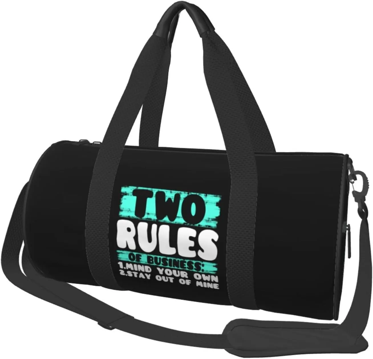 Two Rules Of Business, Mind Your Own Duffel Bag Gym Bag Travel Sports Tote Large Foldable Beach Swim Yoga87