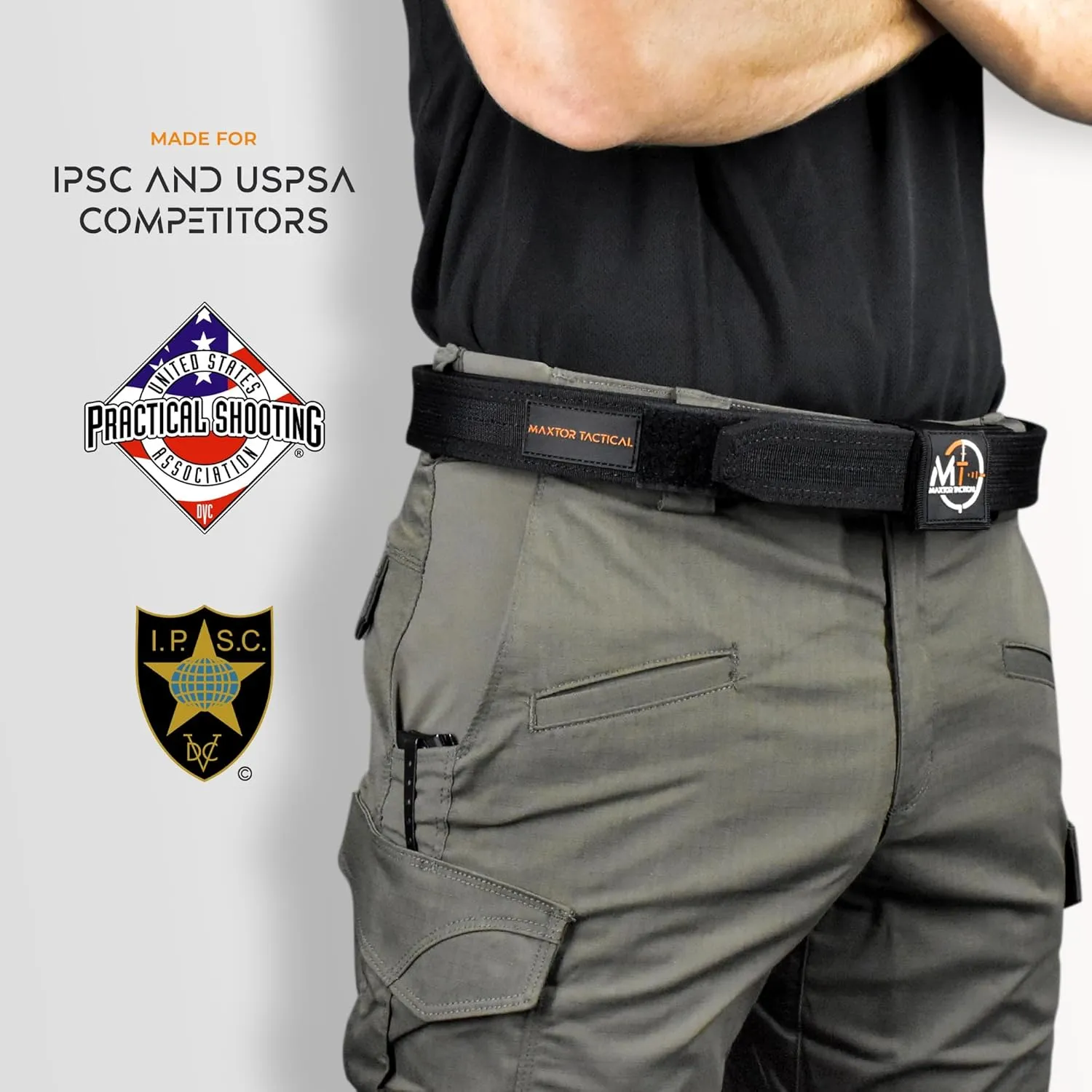Ultimate Competition Belt | 1.5 in Hook & Loop System | IPSC, USPSA Legal