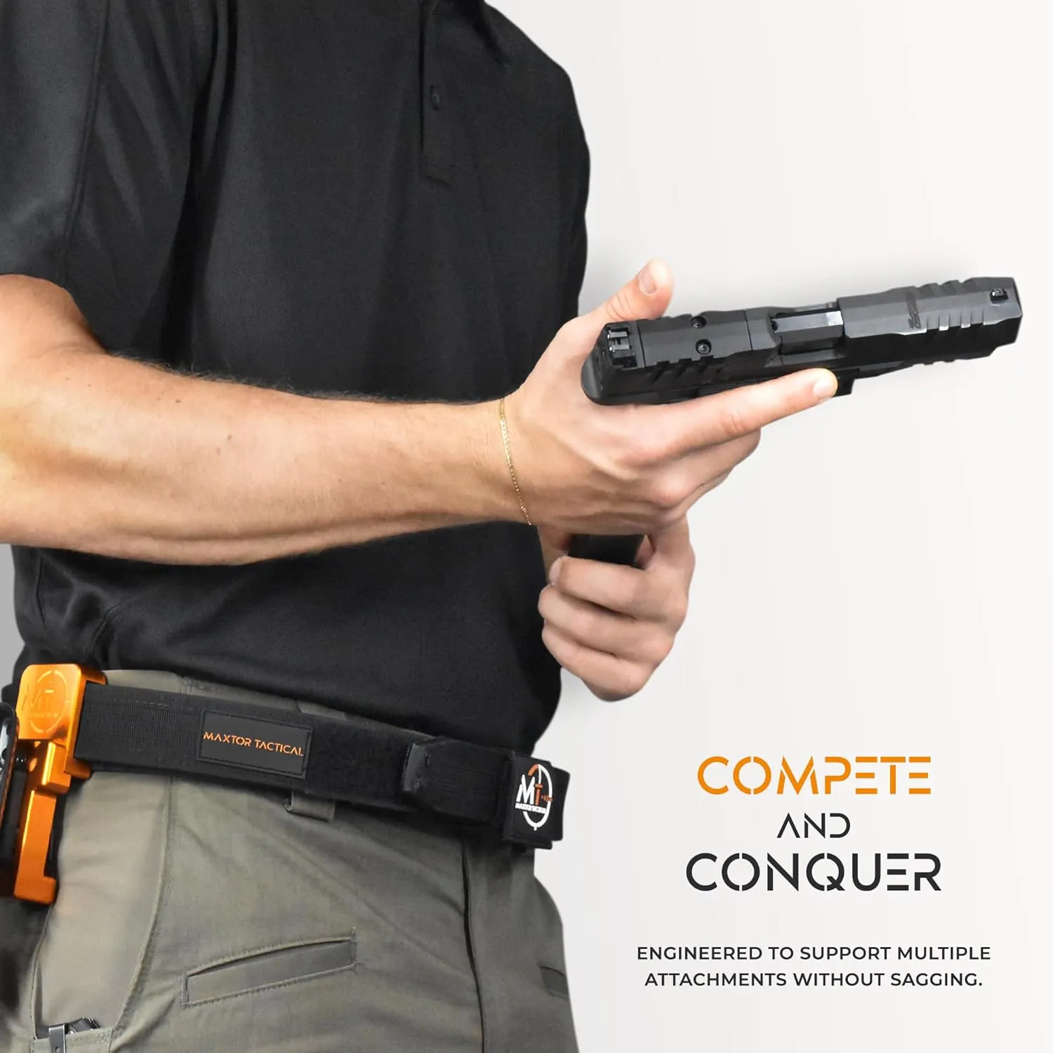 Ultimate Competition Belt | 1.5 in Hook & Loop System | IPSC, USPSA Legal