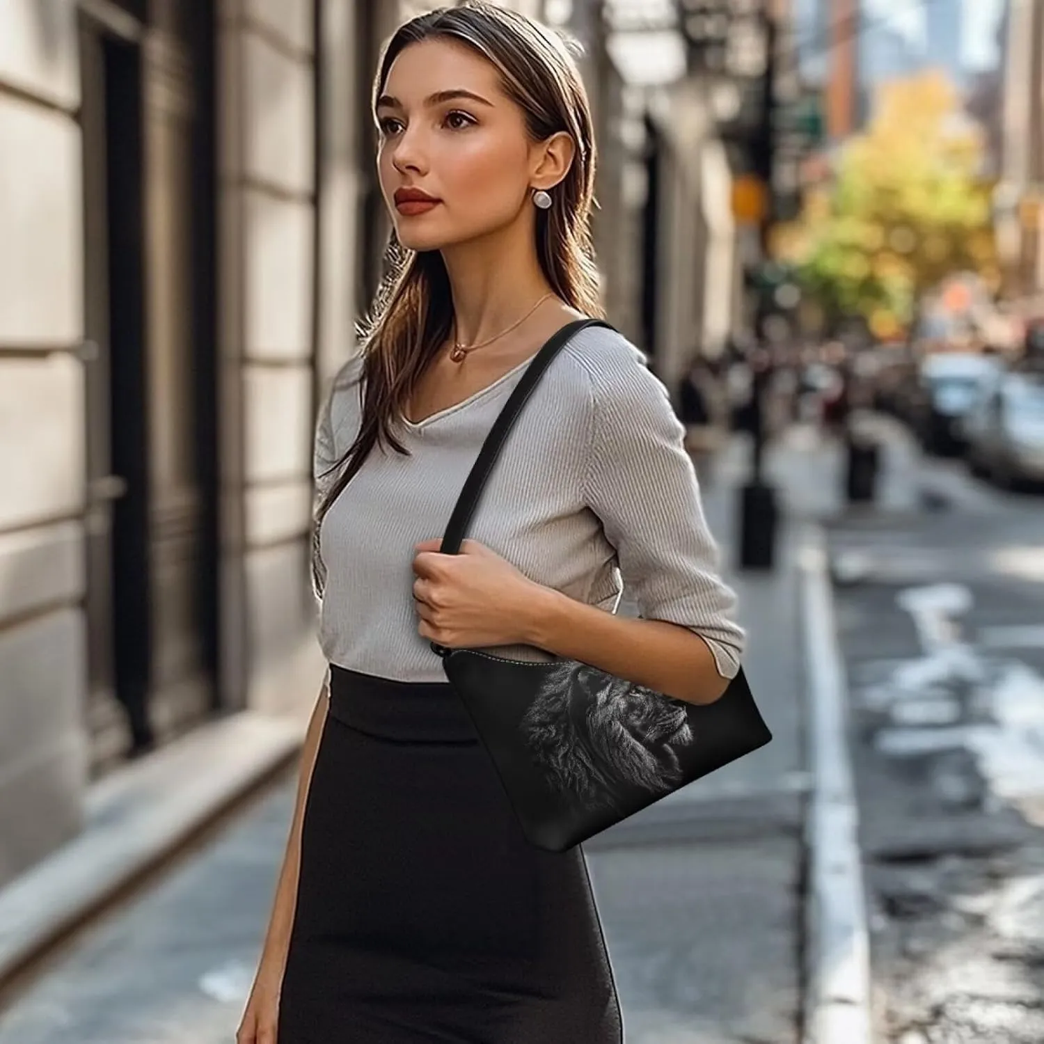 Underarm Shoulder Bag for Women Clutch Purse Handbag Pu Leather Tote Hobo Bag with Zipper Closure