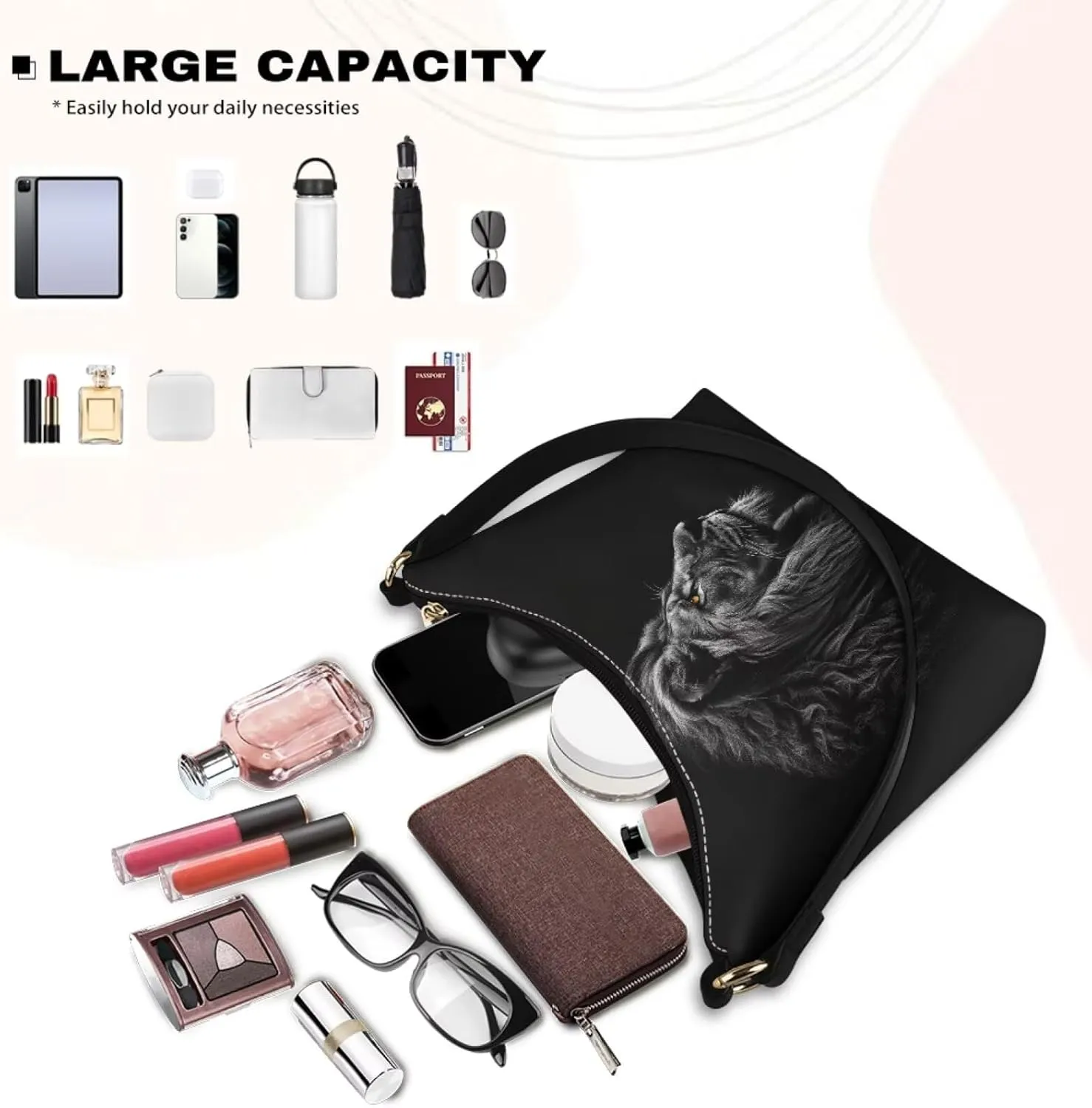 Underarm Shoulder Bag for Women Clutch Purse Handbag Pu Leather Tote Hobo Bag with Zipper Closure