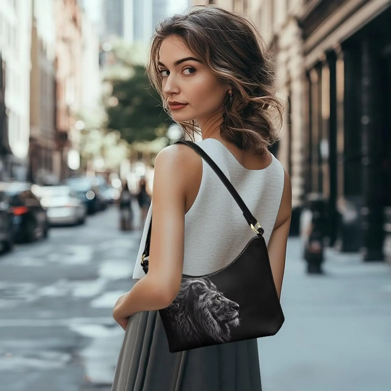 Underarm Shoulder Bag for Women Clutch Purse Handbag Pu Leather Tote Hobo Bag with Zipper Closure