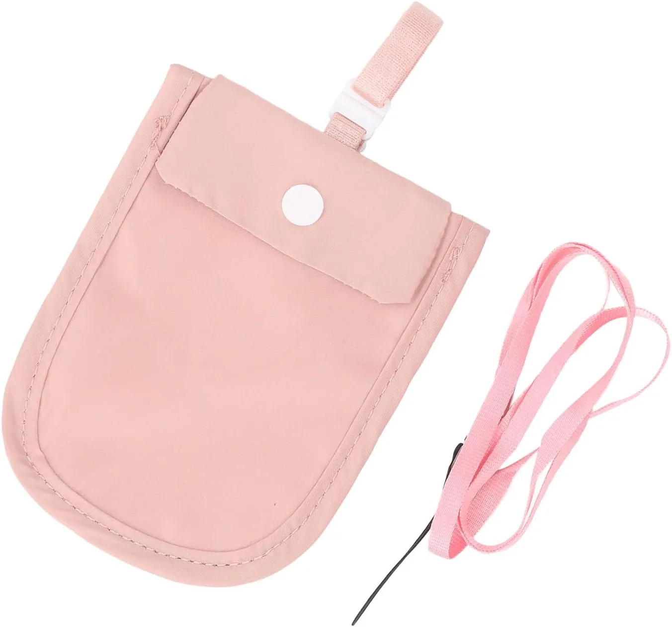 Undercover Bra Wallet with Lanyard Waterproof Hidden Travel Pouch Secret Stash Pocket for Credit Cards Money Valuables ()
