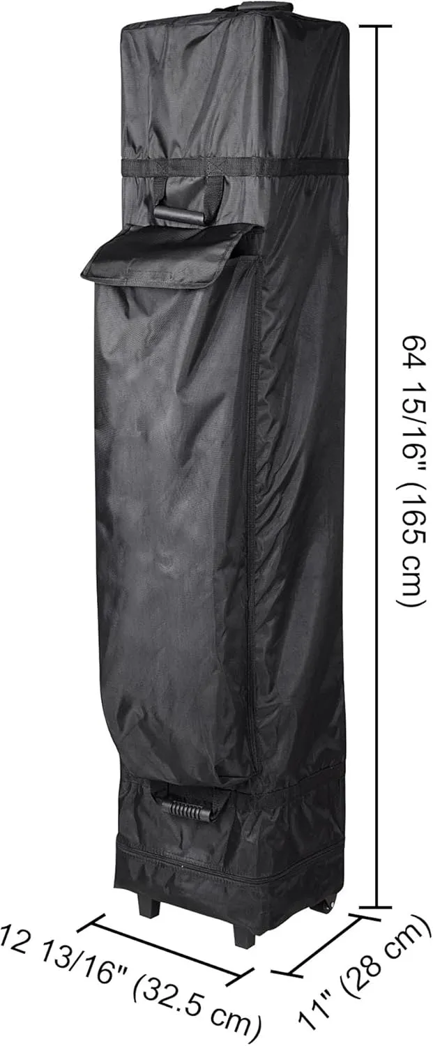 Universal Roller Bag for 10x15 Pop Up Canopy Tent - Heavy Duty Wheel Carry Bag With Handles 1680D