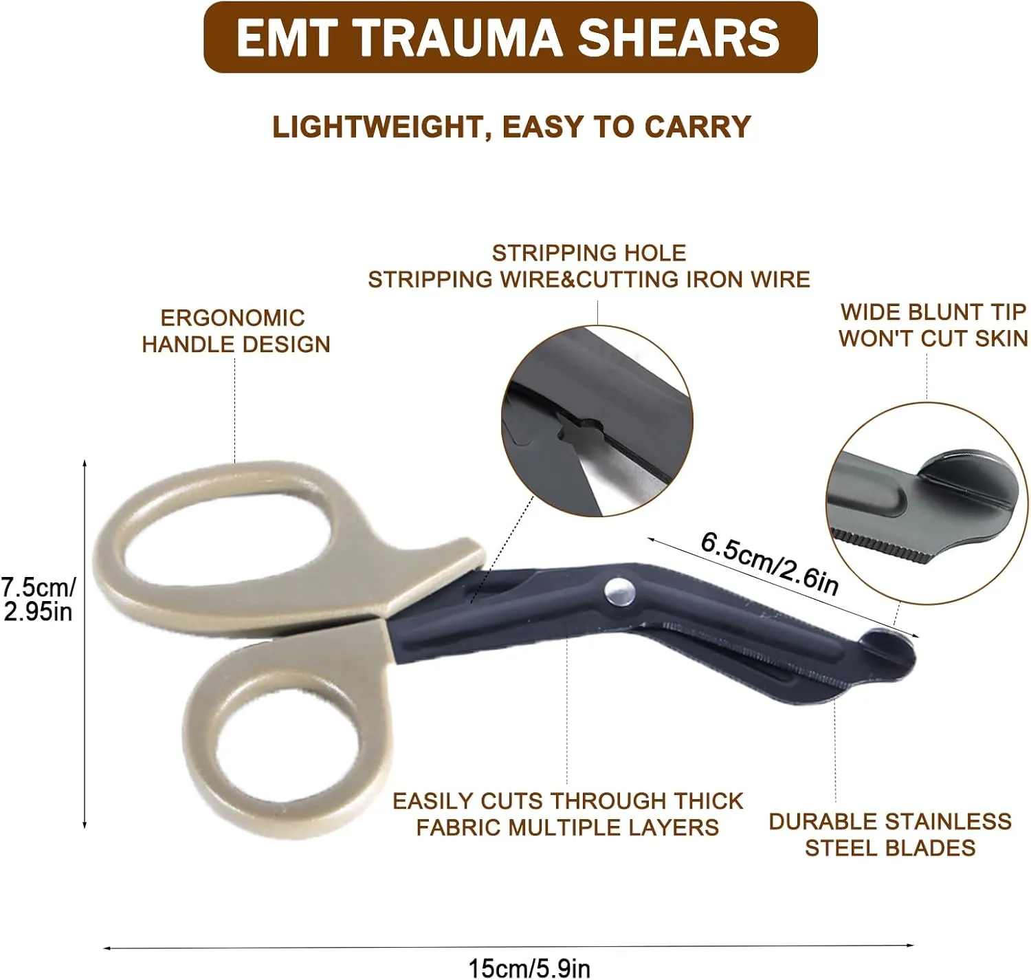 Upgrade Tourniquet Pouch with Shear, Molle Tourniquet Holder, Tactical TQ Trauma Tourniquets Scissors(Without Tourniquet)