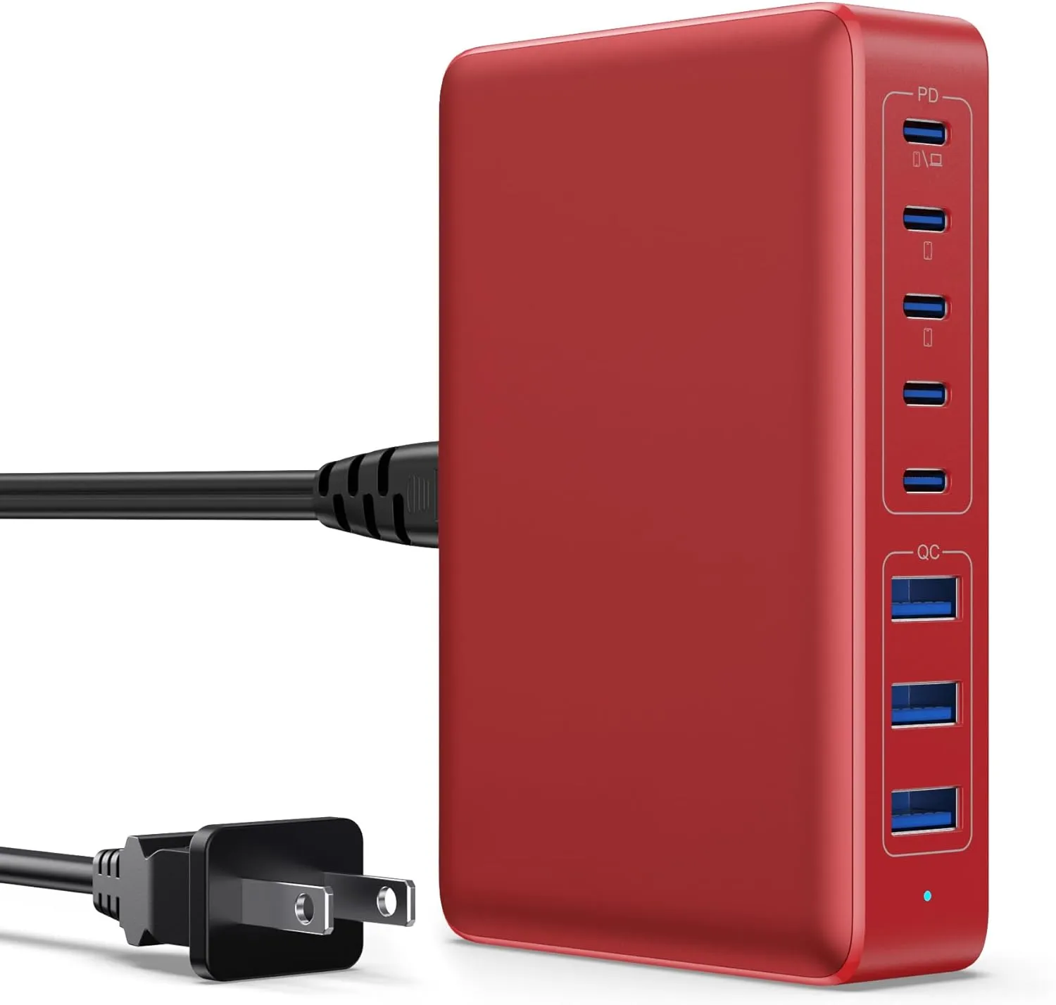 USB C Charger 300W USB C Charger Block 8-Ports GaN IV Fast Charging Station,PD 100W Laptop Charger Hub Wall Charger Adapter Compatible with MacBook/Air,DELL,Steam Desk,iPhone 16/15/14,Galaxy