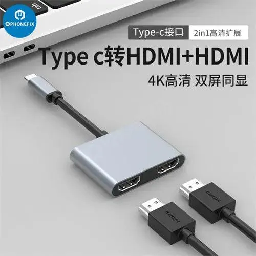 USB C Hub 12-in-1 Type-C Docking Station PD Fast Charge