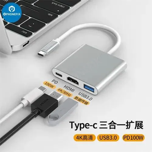 USB C Hub 12-in-1 Type-C Docking Station PD Fast Charge