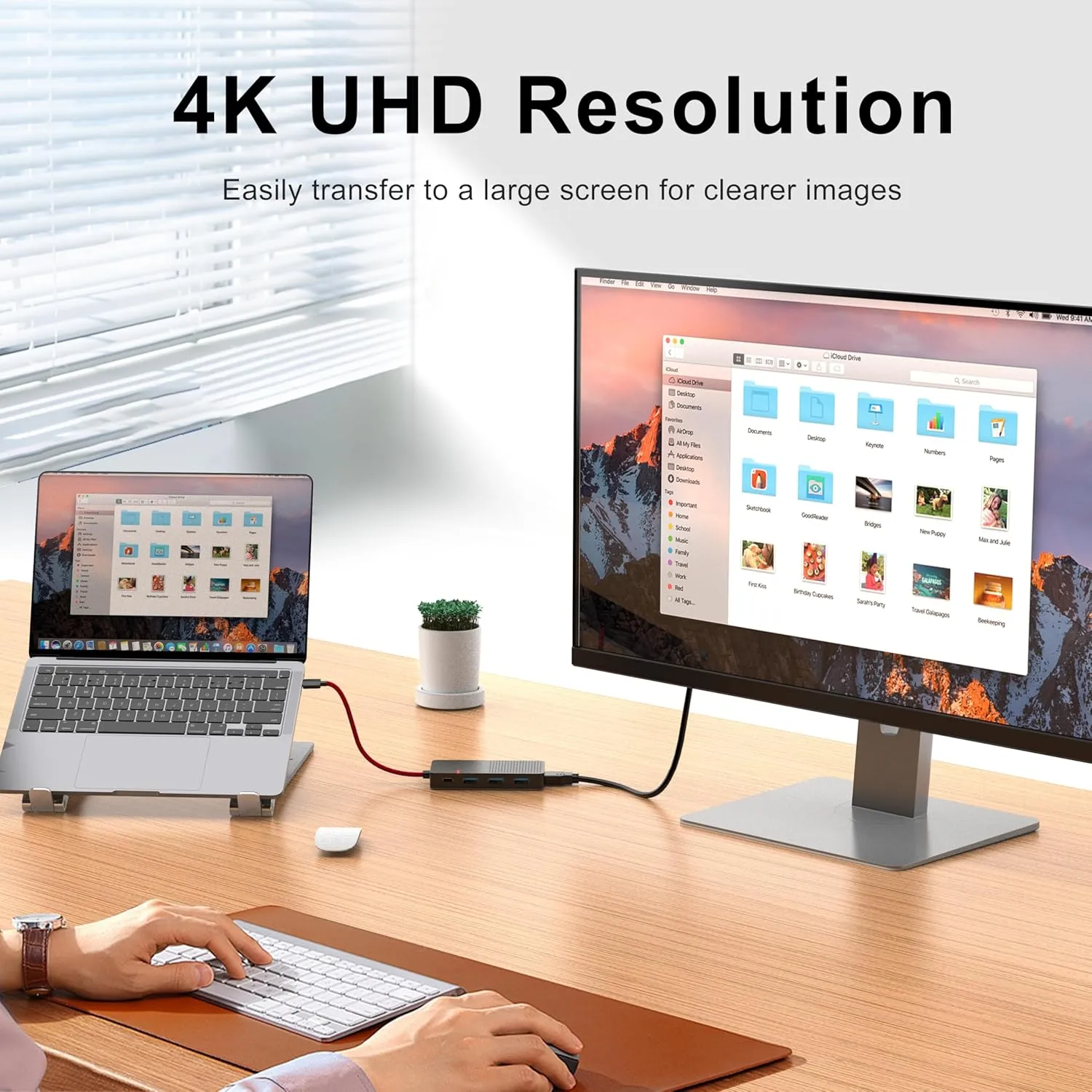 USB C Hub Multiport Adapter, 7 in 1 USB C Laptop Docking Station with 4K HDMI, 3 Ports USB 3.0, TF/SD, 100W PD Charger- Plug and Play for MacBook Pro Air HP XPS Steam Deck Dell