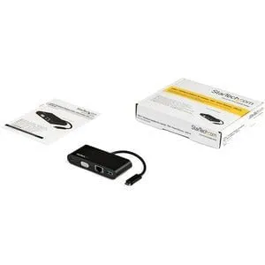USB C Multiport Adapter - VGA / USB 3.0 / GbE - Power Delivery Charging (60W) - Mac / Windows / Chrome OS - USB C Adapter