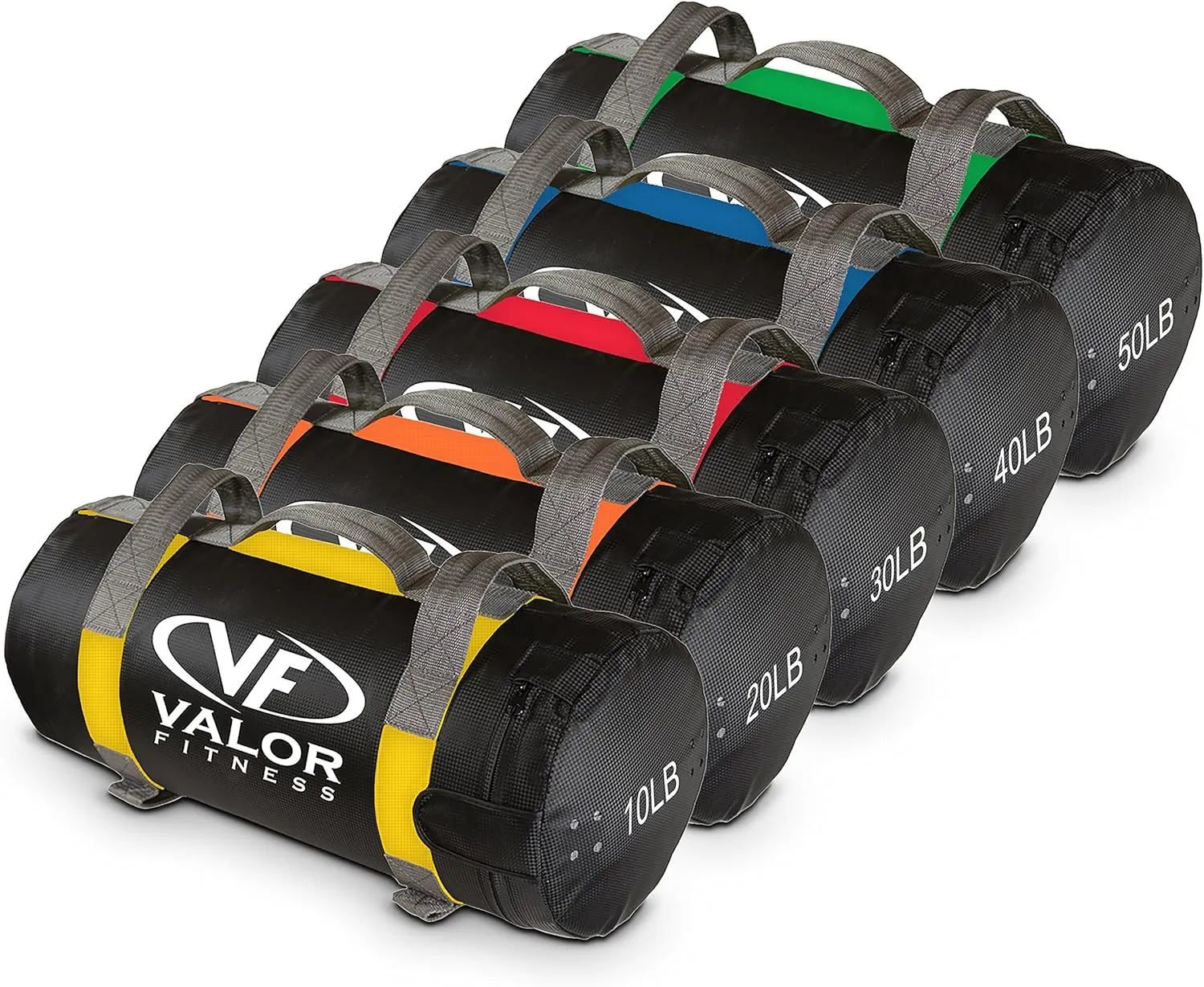 Valor Fitness SDB Pre-Filled Sandbags for Weight and Functional Training with 5 Grip Handles