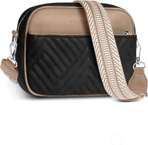 Vantamo Crossbody Bags For Women with Adjustable Strap, Premium PU Leather Purses for Women, Anti-Pickpocket Clip & Gift Box
