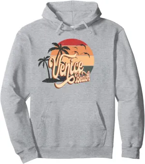 Venice Beach Florida US Beach Summer Sun Vintage Retro 70s 8 Pullover Hoodie