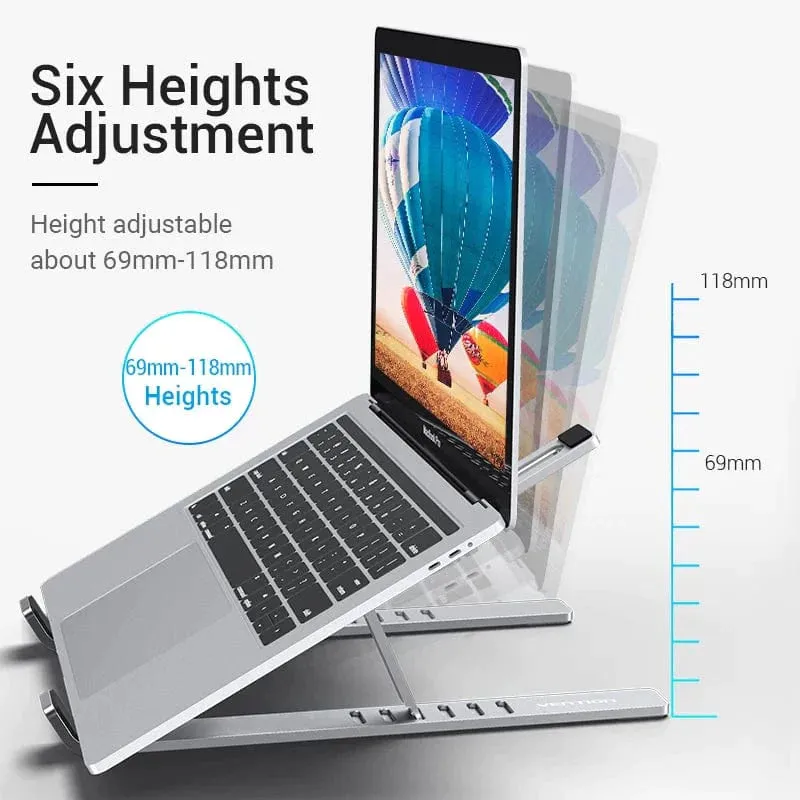Vention KDMI0 Strong, Adjustable, Foldable Laptop Stand and Tablet Holder