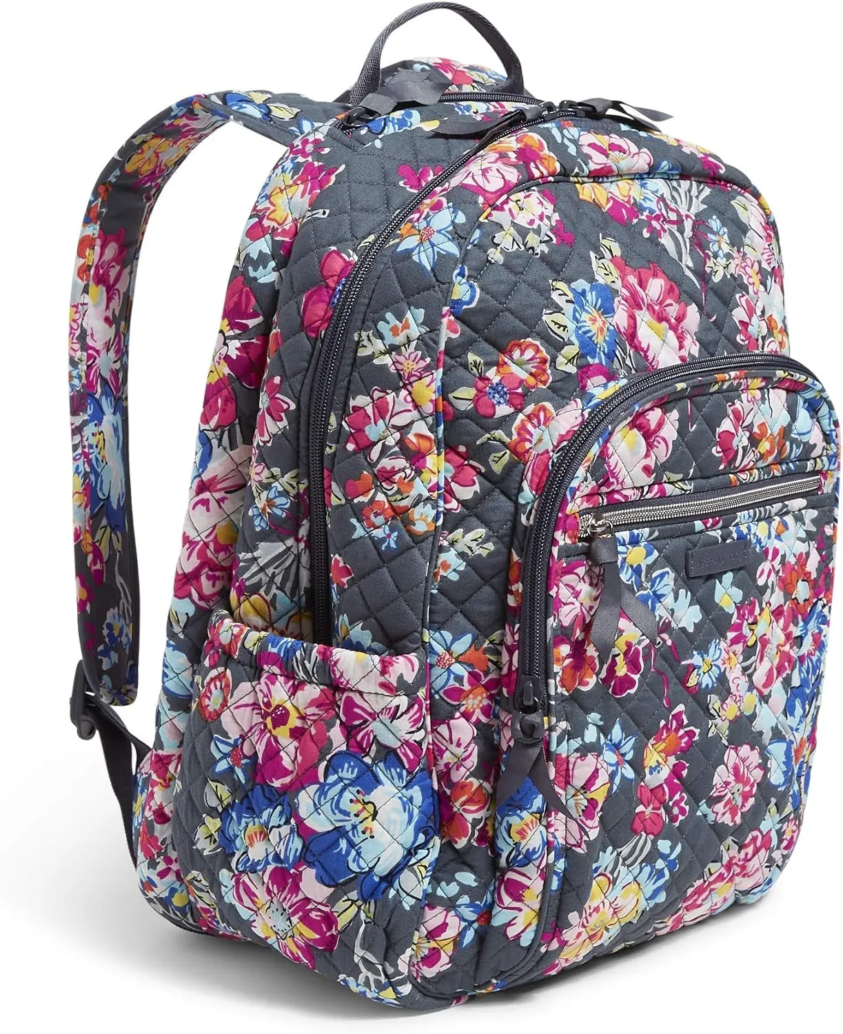 Vera Bradley Women's Cotton Campus Backpack, Pretty Posies, One Size