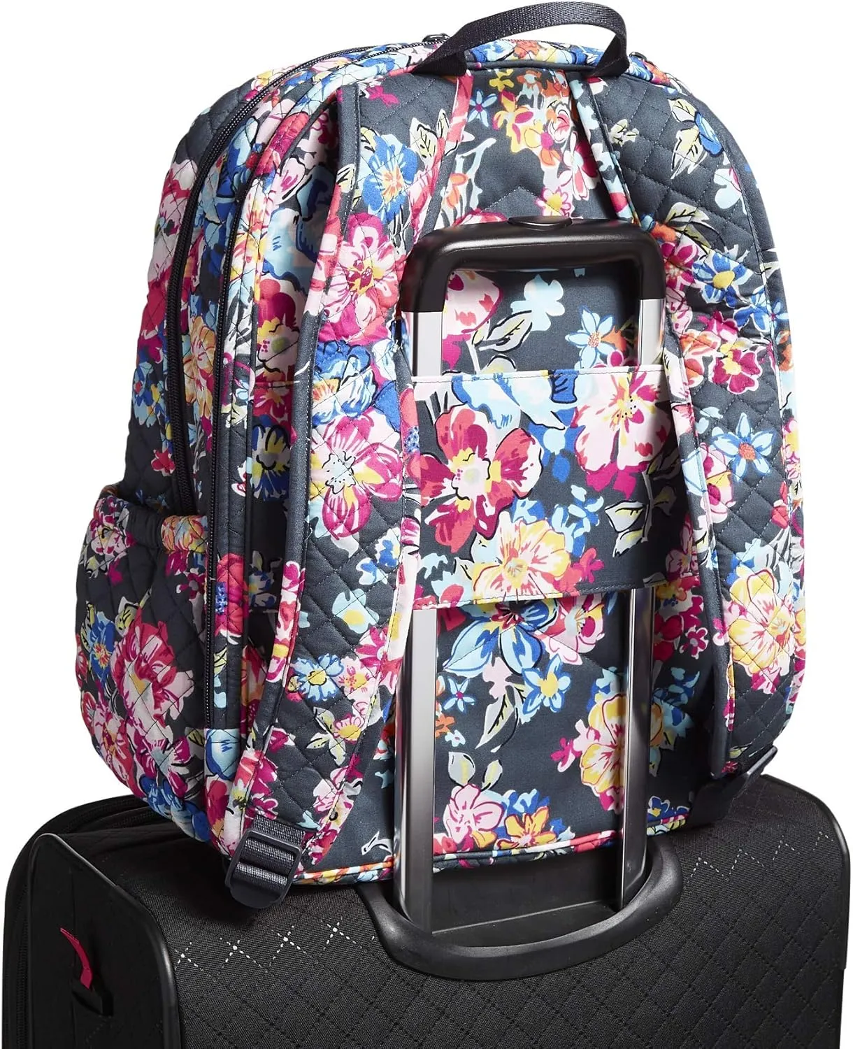 Vera Bradley Women's Cotton Campus Backpack, Pretty Posies, One Size