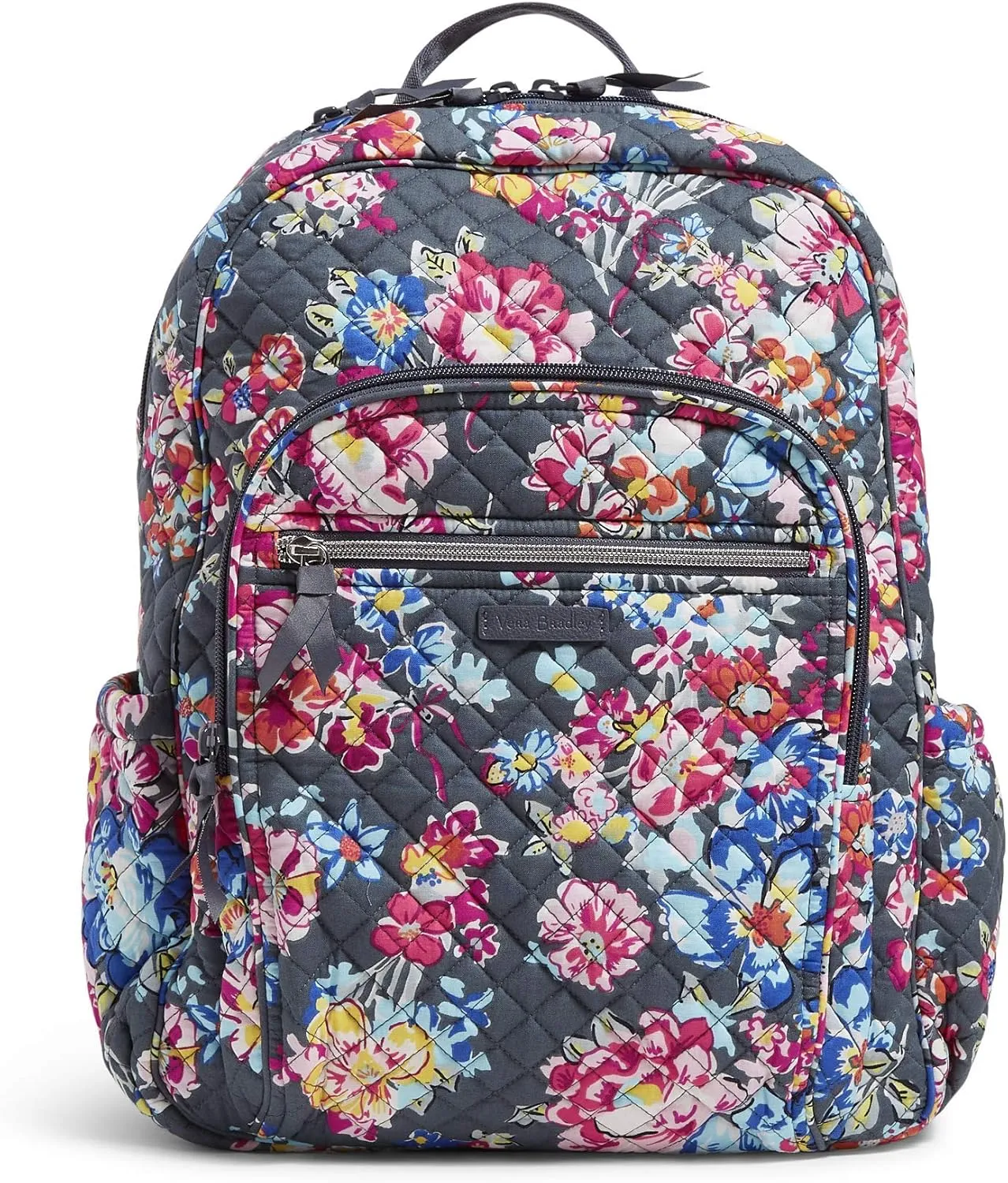 Vera Bradley Women's Cotton Campus Backpack, Pretty Posies, One Size