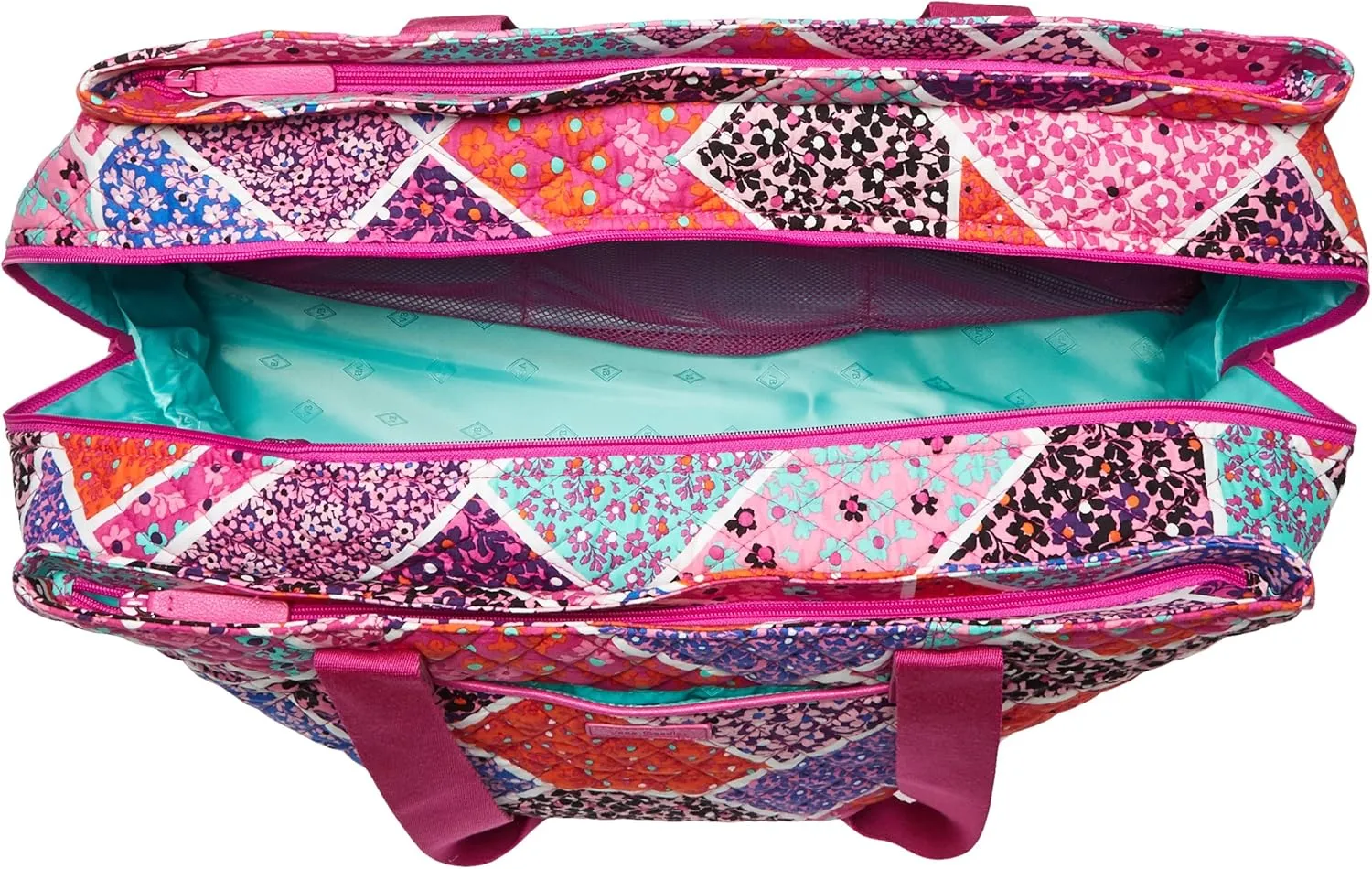 Vera Bradley Women's Cotton Triple Compartment Travel Bag