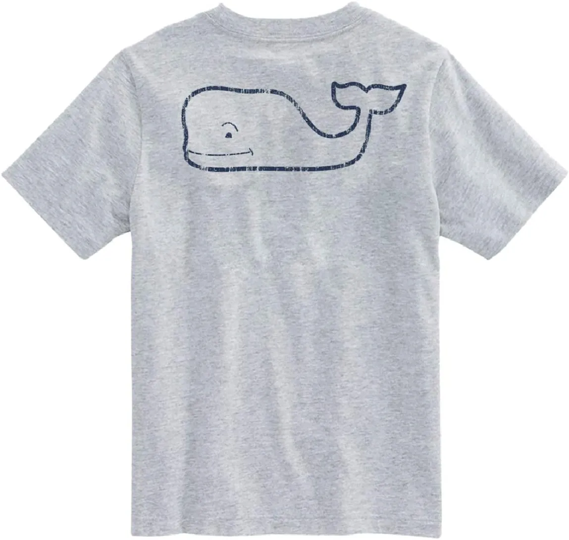 vineyard vines Boys' Short Sleeve Vintage Whale Pocket T-Shirt