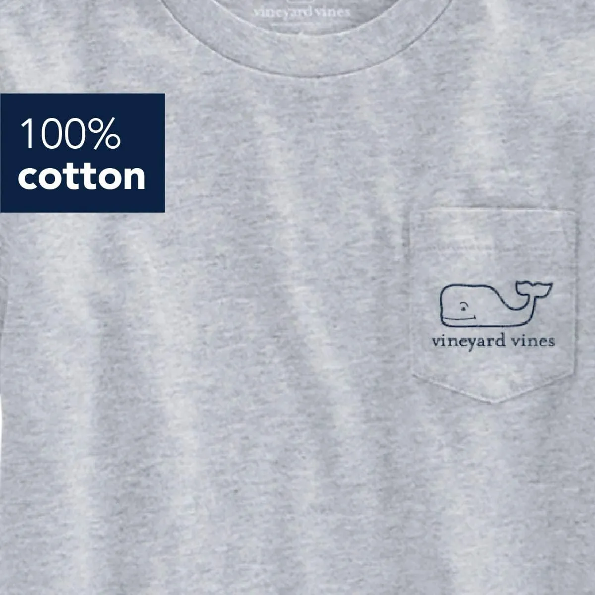 vineyard vines Boys' Short Sleeve Vintage Whale Pocket T-Shirt
