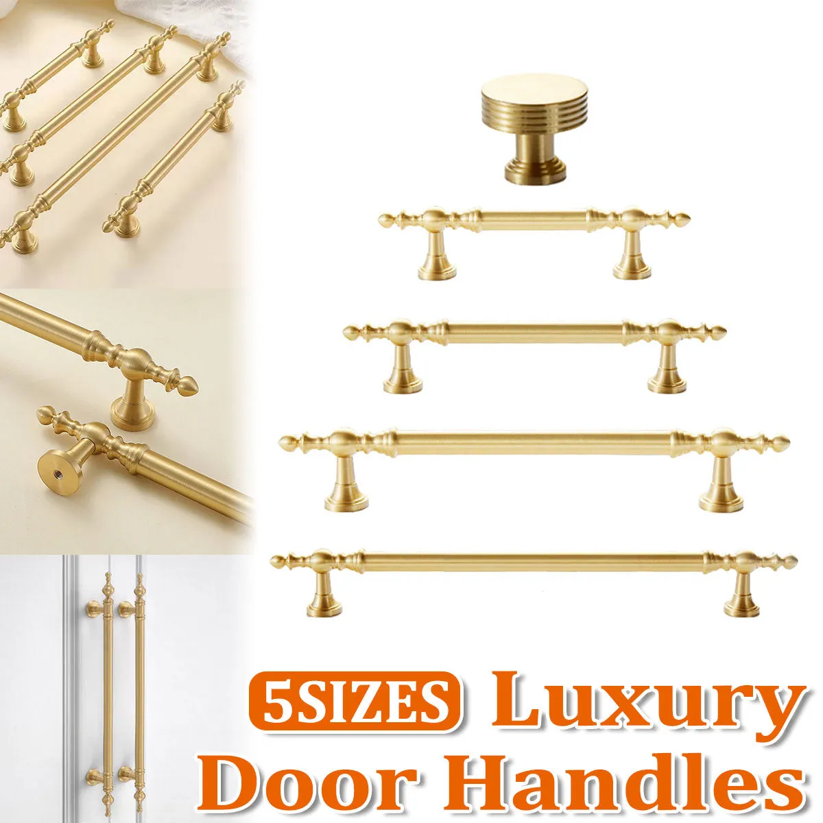 Vintage Brass Cabinet Pull Handles and Knobs