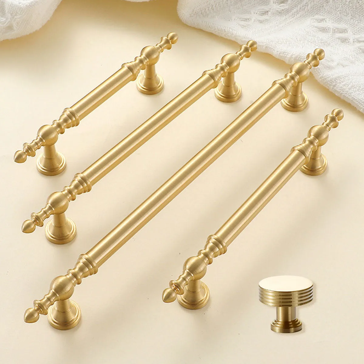 Vintage Brass Cabinet Pull Handles and Knobs