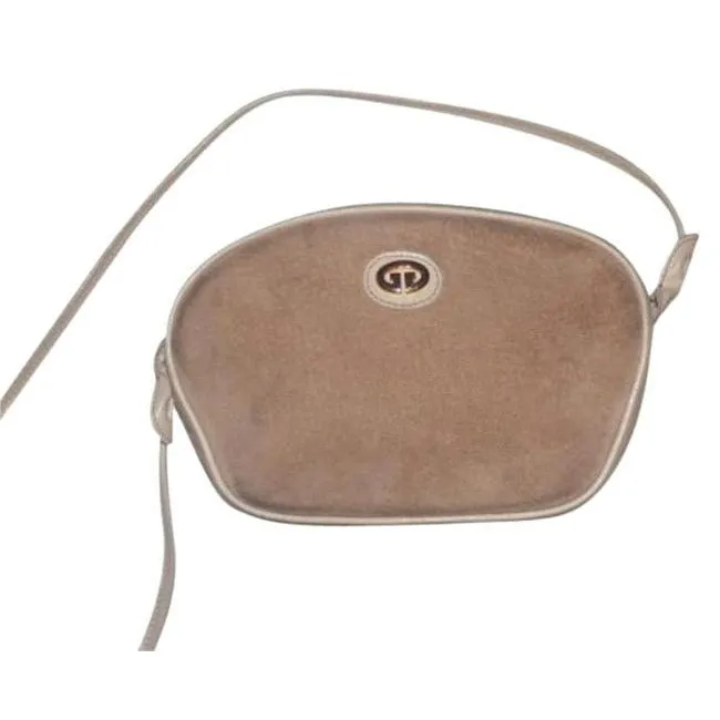 Vintage Excellent reviews Cross Bag Purses Gucci Vast range Beige Suede Body