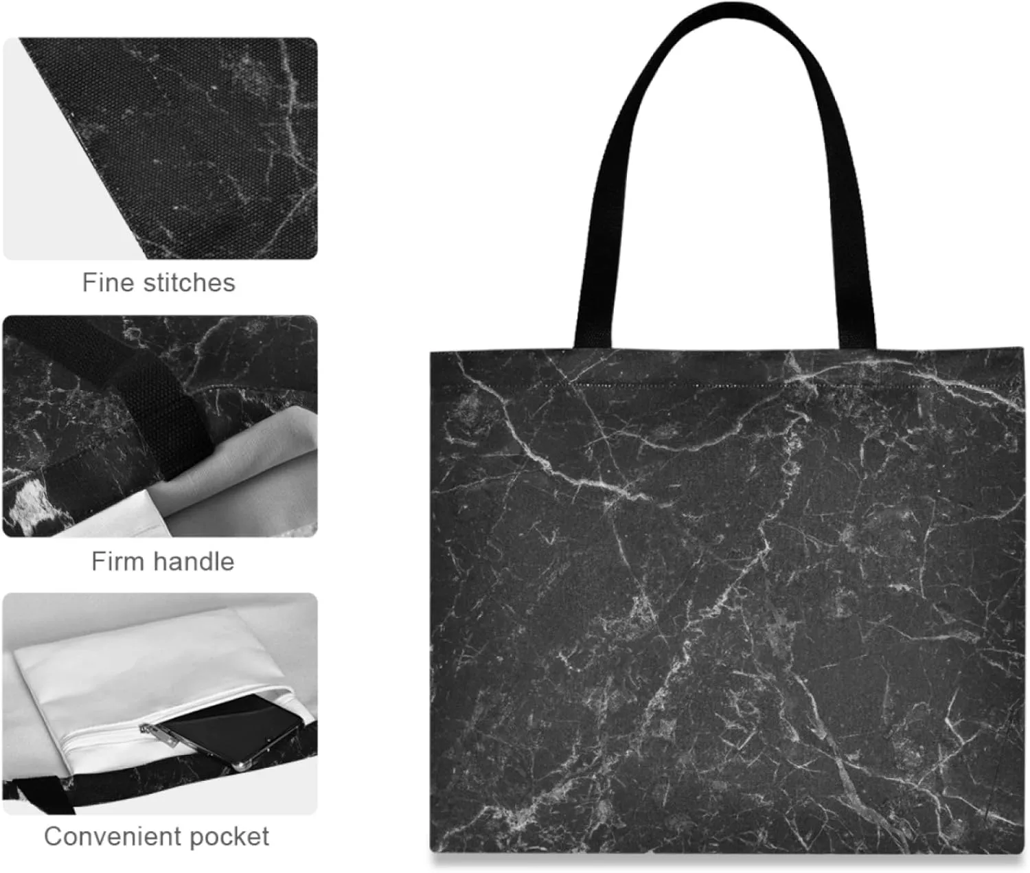 Visesunny Floral Beach Tote Stylish Travel Shopping Duty Bag with Long Handles