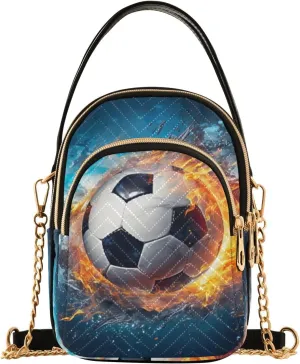 Walls Hand Painted Women's Crossbody Bag, Triple Compartment Crossbody Bag, Crossbody Purses for Women Travel