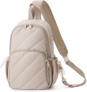 Wandering Nature Featherweight Sling Backpack Crossbody Bag for Women Fits for 11" iPad with Convertible Padded Strap, Multiple Pockets, Ideal for College, Work Commute, Travel, Everyday Errands