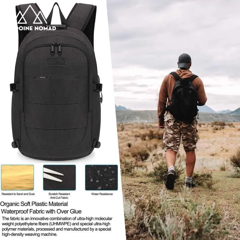 Water-Resistant Anti-Theft Laptop Backpack with USB Port