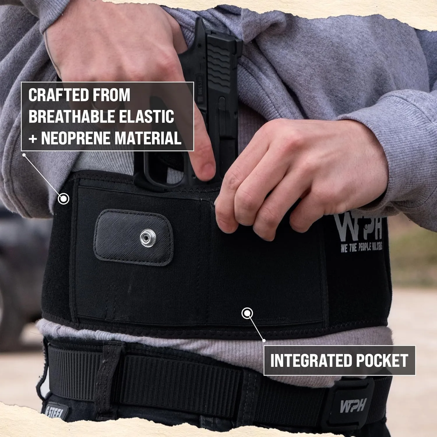 We The People Holsters - Universal Belly Band Holster for Concealed Carry