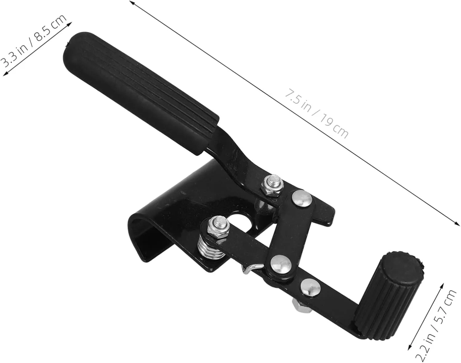 Wheelchair Brake Extension Handles Metal Wheelchair Parts Replacement Locks Rubber Grips Easy Screw Fixation Safety Construction
