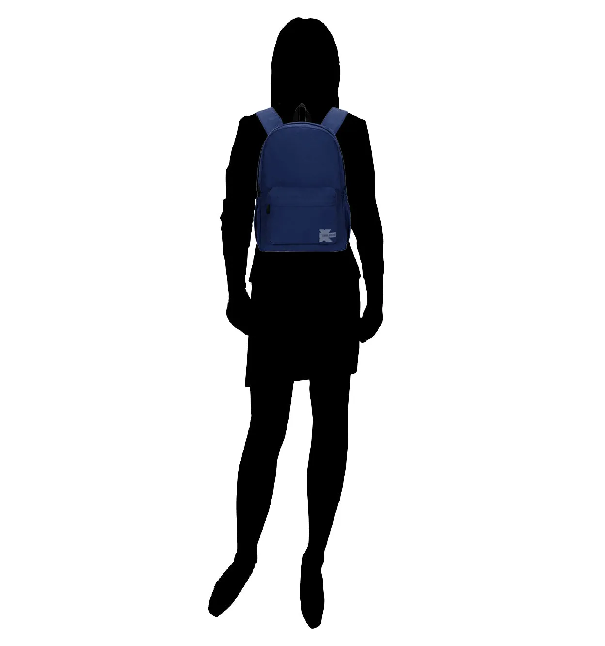 Wholesale Case Lot: 25 pcs Basic 18" School Backpack Simple Student School Bag Lightweight  |||   25 PACKS | $7.99 PER PACK