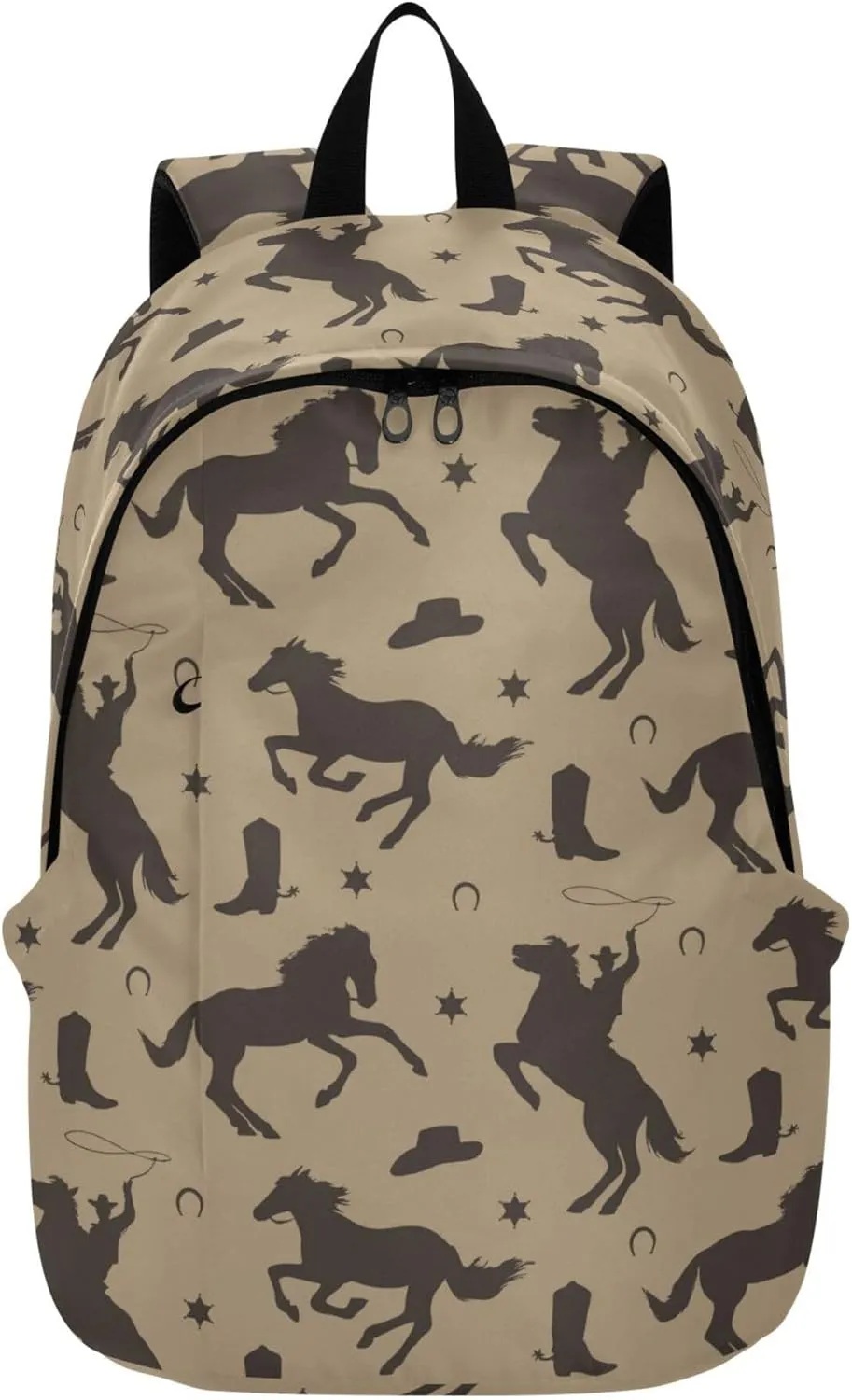 Wild West Cowboy Laptop Backpack Travel Hiking Camping Work Computer Back Packs Book Bags for Women Men