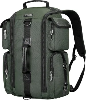WITZMAN Travel Backpack for Men Carry On Backpack Duffel Bag Large Capacity Laptop Backpack 17 Inch (6695 Army Green)