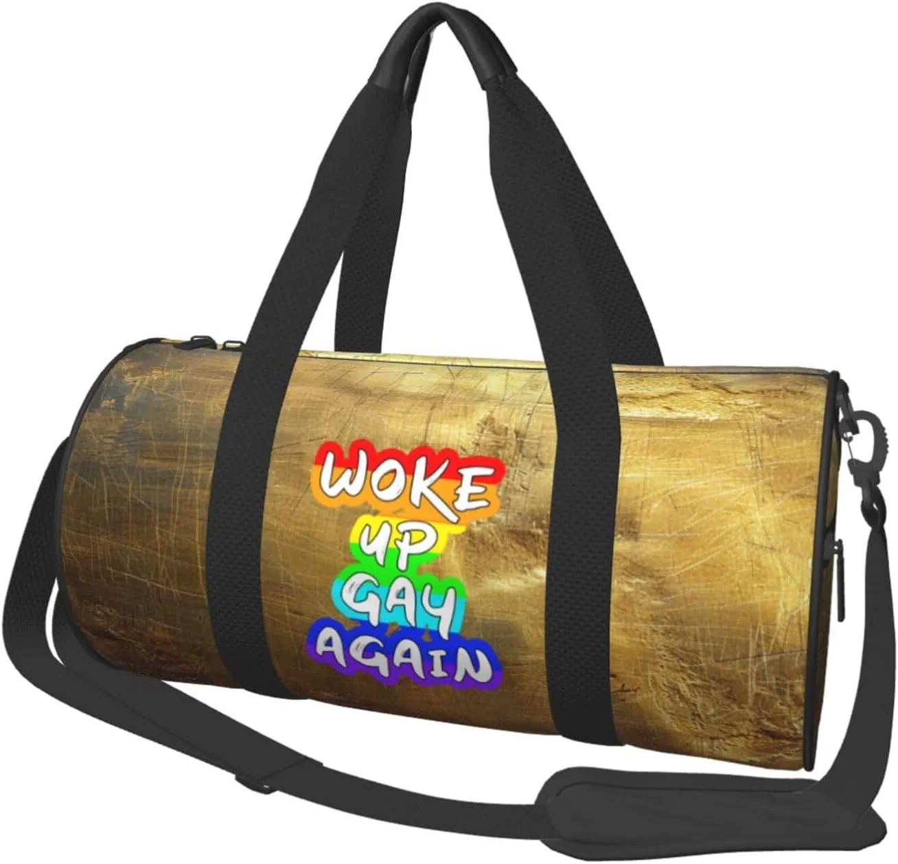 Woke Up Gay Again Duffel Bag Gym Bag Travel Sports Tote Large Foldable Beach Swim Yoga3