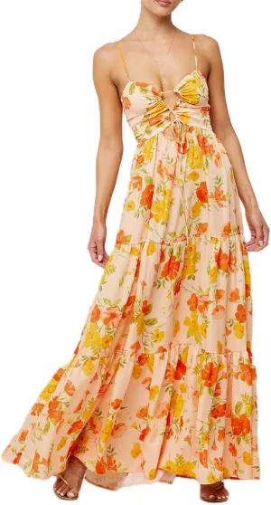 Women Boho Floral Sleeveless Smocked Maxi Dress Square Neck Spaghetti Strap Flowy Swing A Line Sundress