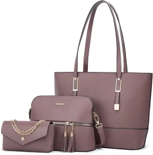 Women's 3-piece set mother bag large capacity handbag multifunctional bag