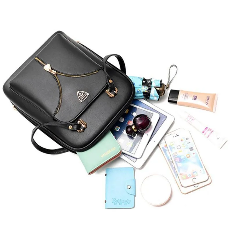 Women's Anti Theft Leather Backpack