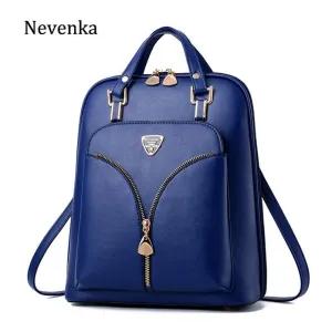 Women's Anti Theft Leather Backpack