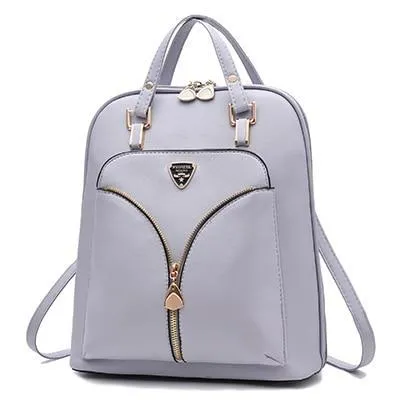 Women's Anti Theft Leather Backpack