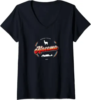Womens Atacama Desert Reminder - Chile Souvenir V-Neck T-Shirt