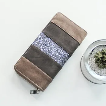 Women's Casual Long Vintage Look Clutch Purse