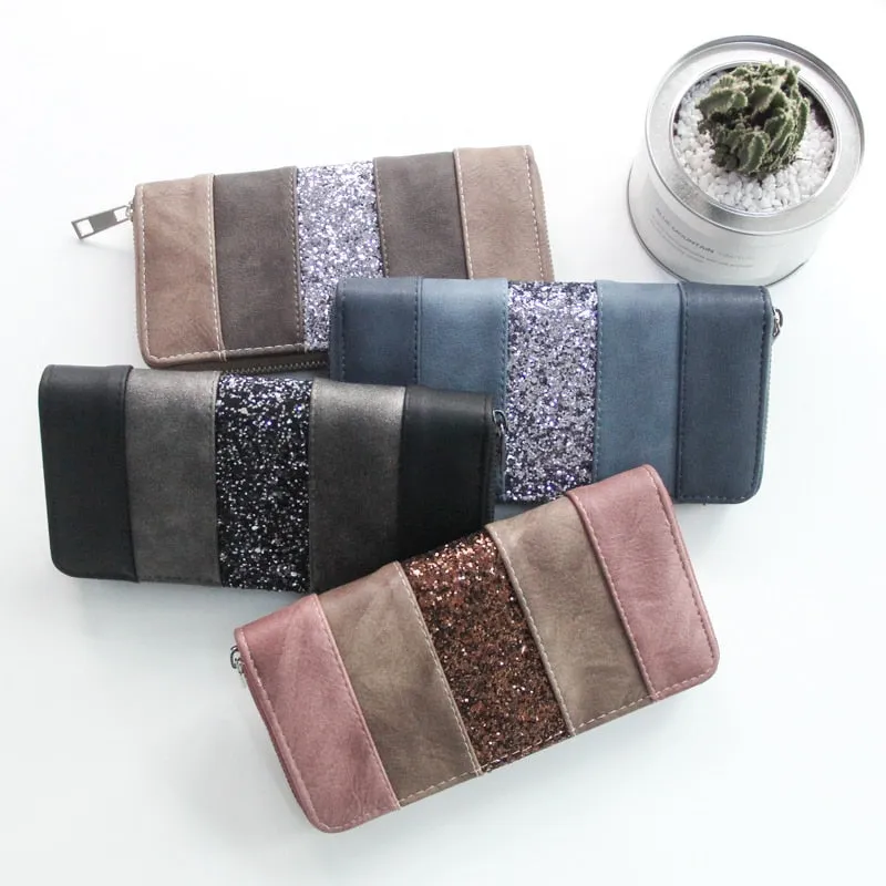 Women's Casual Long Vintage Look Clutch Purse