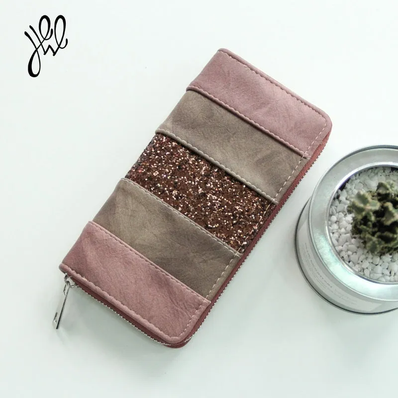 Women's Casual Long Vintage Look Clutch Purse