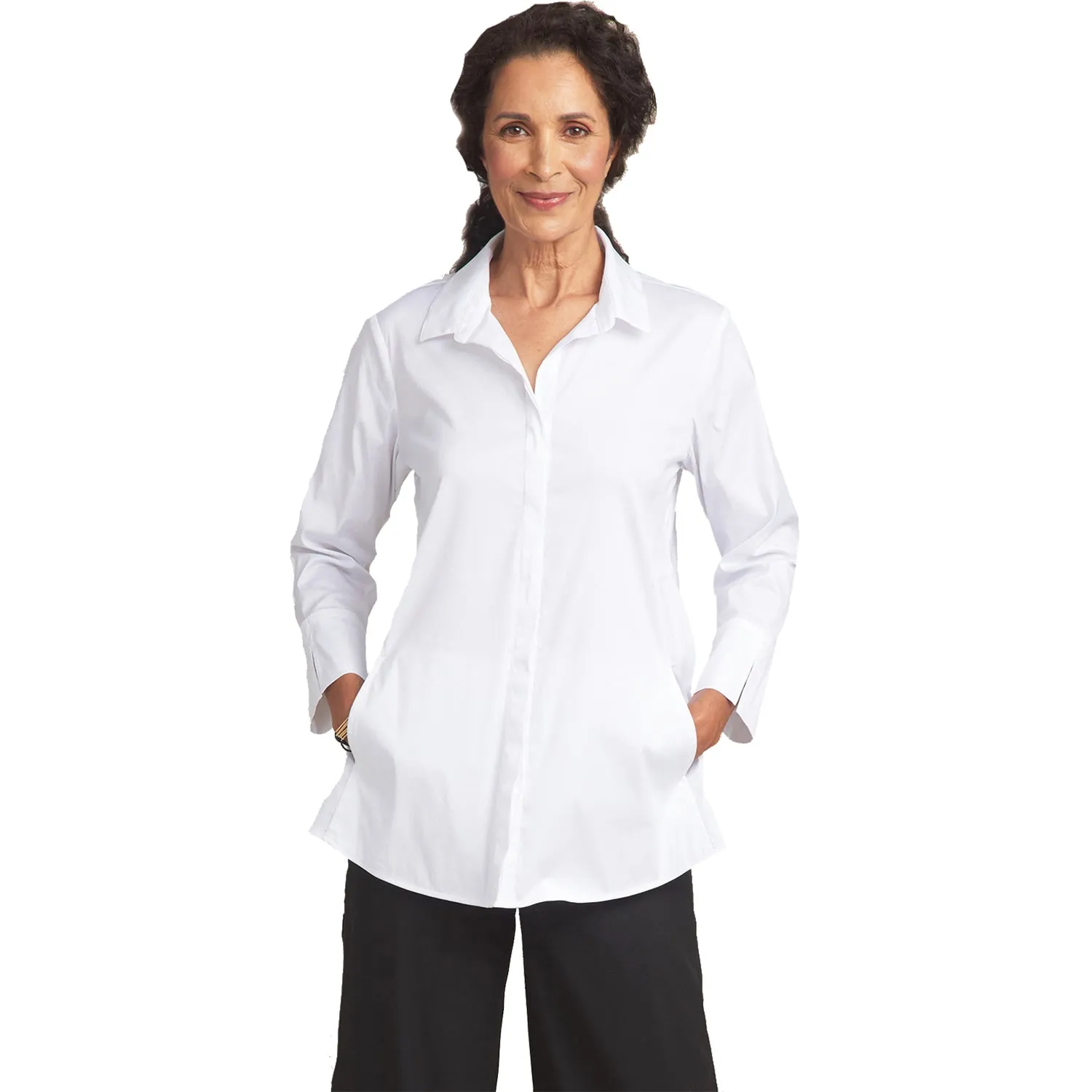 Women's Habitat Hidden Pocket Travel Shirt White