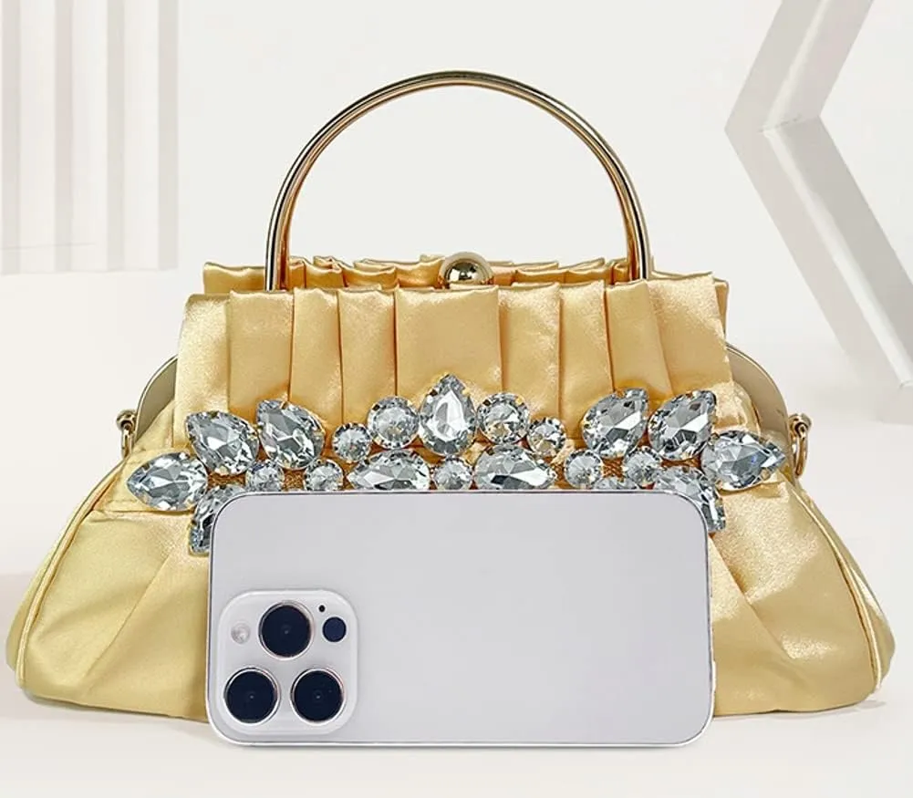 Women's Retro Bag Satchel Evening Bag Crossbody Bag Shoulder Bag Handbag Floral Evening Satchel Purse